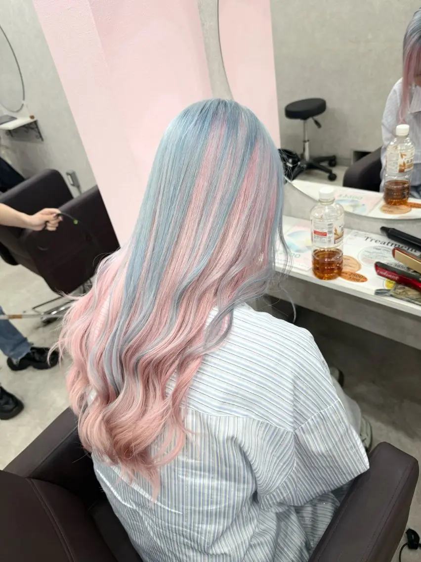 ロング カラー ヘアカラー トリートメント ヘッドスパ 【店長】八須　錬ハイ トーン・ムラ修正のヘアスタイル