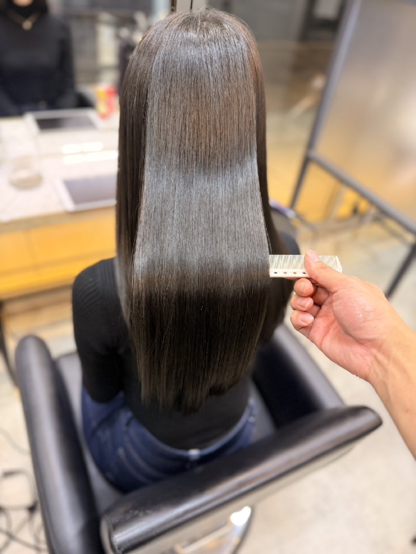 ロング 髪質改善 トリートメント カット トリートメント 中高下 由真 ◎モニター様価格のヘアスタイル