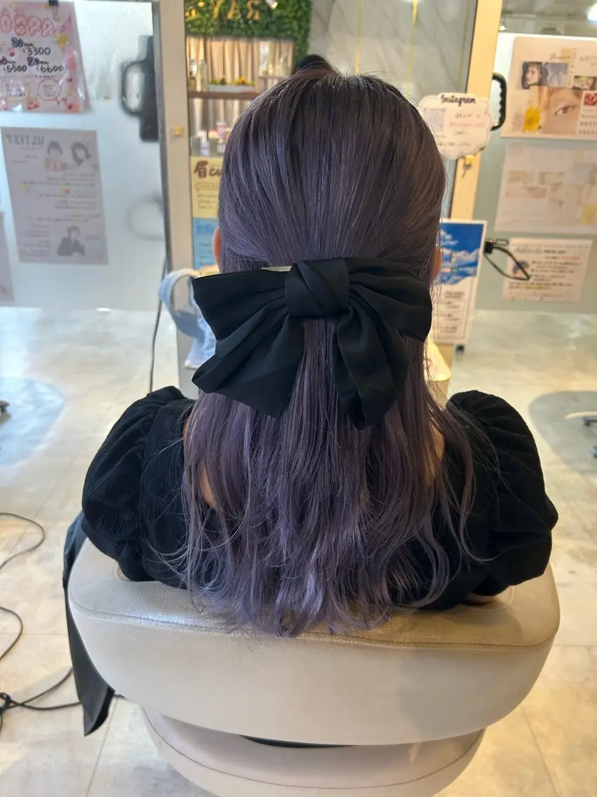 ロング カラー パープルカラー ヘアカラー 小森 永のヘアスタイル