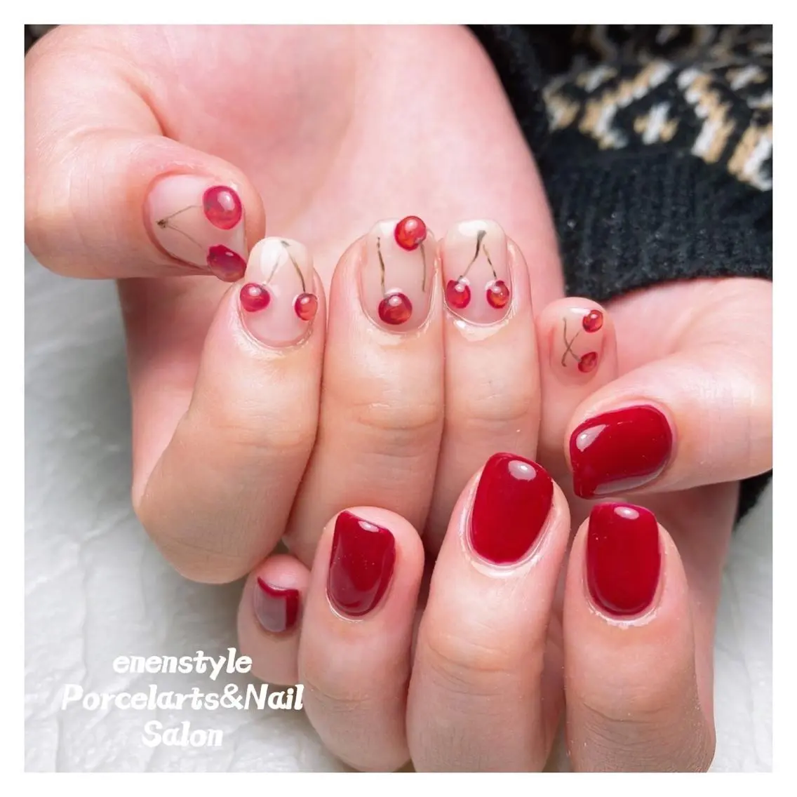 ミディアム 🐾enen style 🐾のネイルデザイン