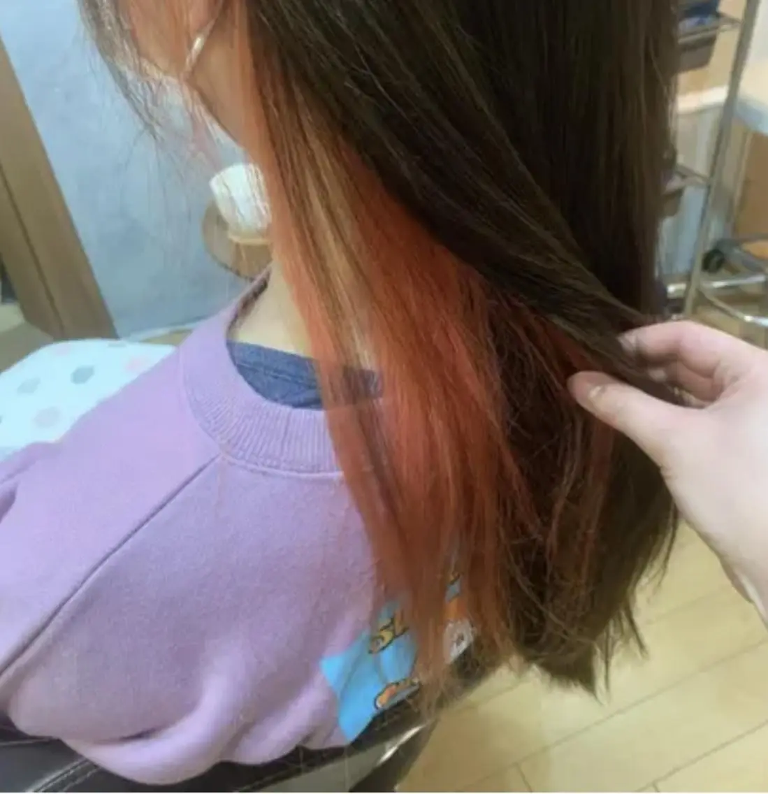 セミロング ヘアカラー 西内 亮太のヘアスタイル