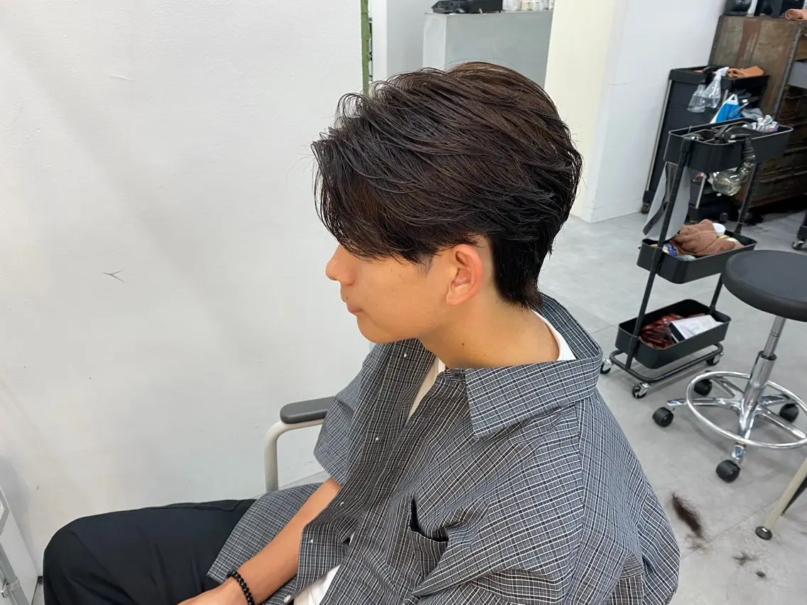 メンズ カット メンズパーマ外屋敷 航のヘアスタイル