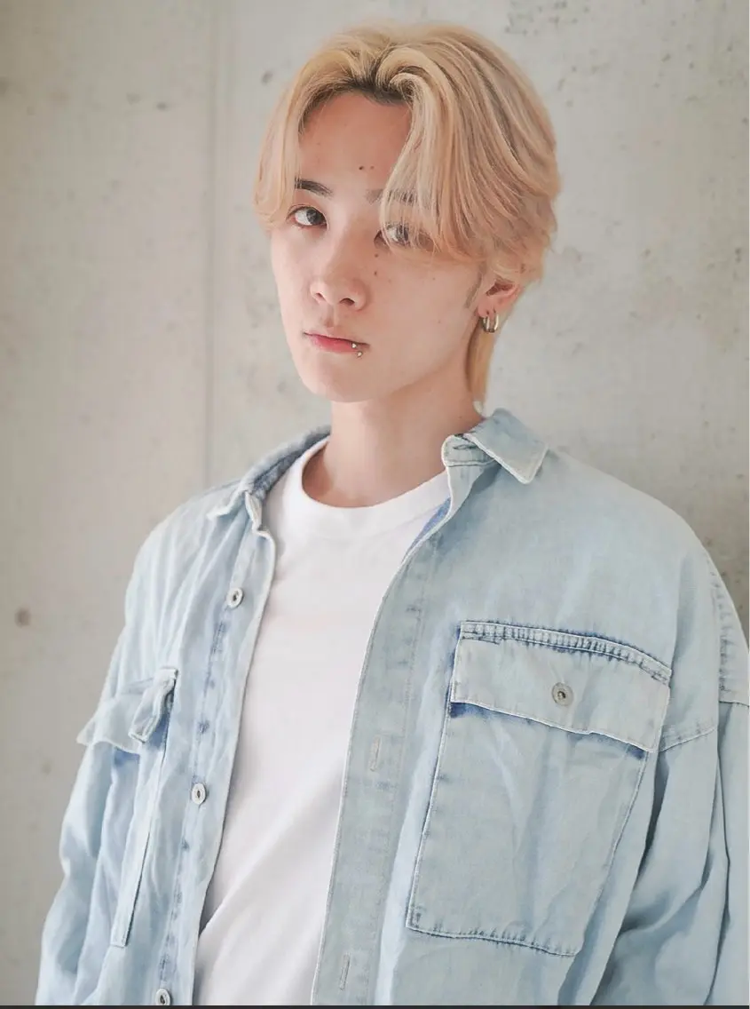 🔥【メンズ】カット＋ブリーチカラー｜透明感・ハイトーン💇‍♂️の写真
