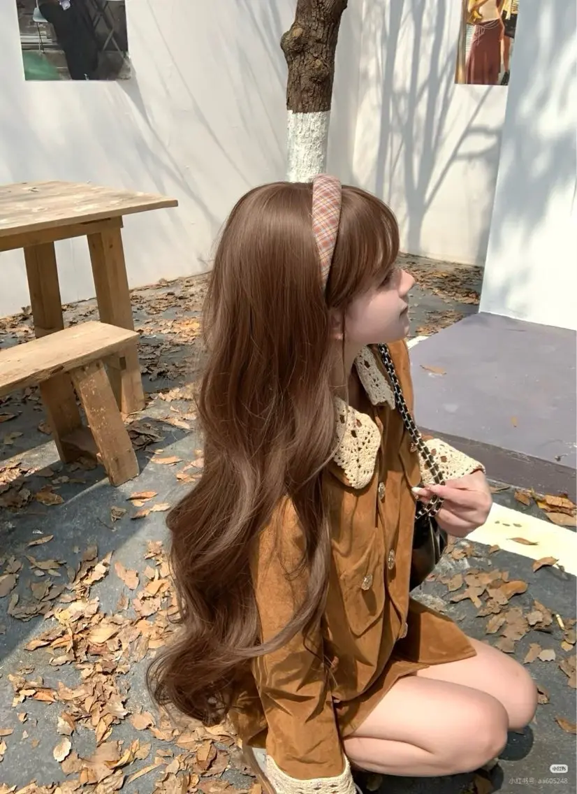 ロング カラー ヘアカラー 中韓レイヤー/ ブラウン🤎はやとのヘアスタイル