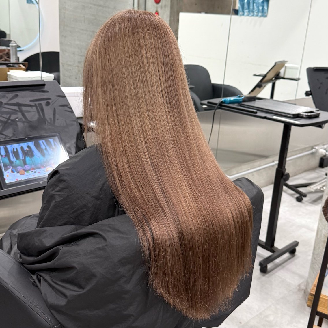 ロング カラー カット ヘアカラー Runa/心斎橋 /ハイトーンのヘアスタイル