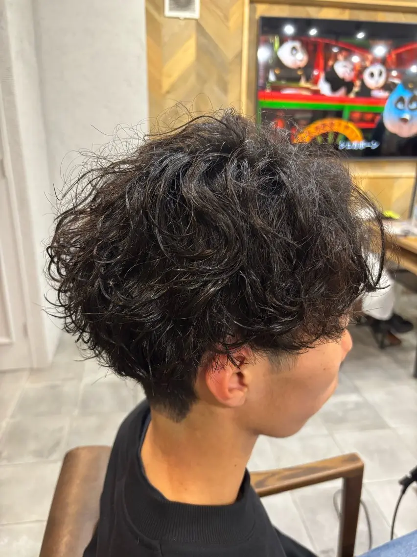 パーマ メンズ カット パーマ ❄️中野侑香❄️ ハイライト/ブリーチのヘアスタイル