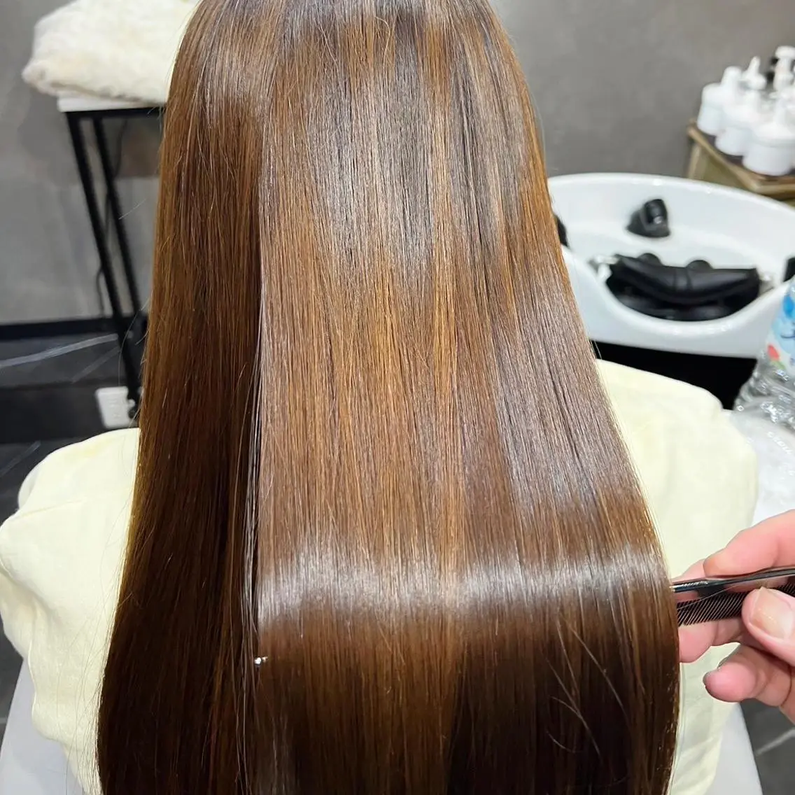 ロング カラー 髪質改善 ヘアカラー トリートメント 髪のお悩み改善✨ 輝のヘアスタイル