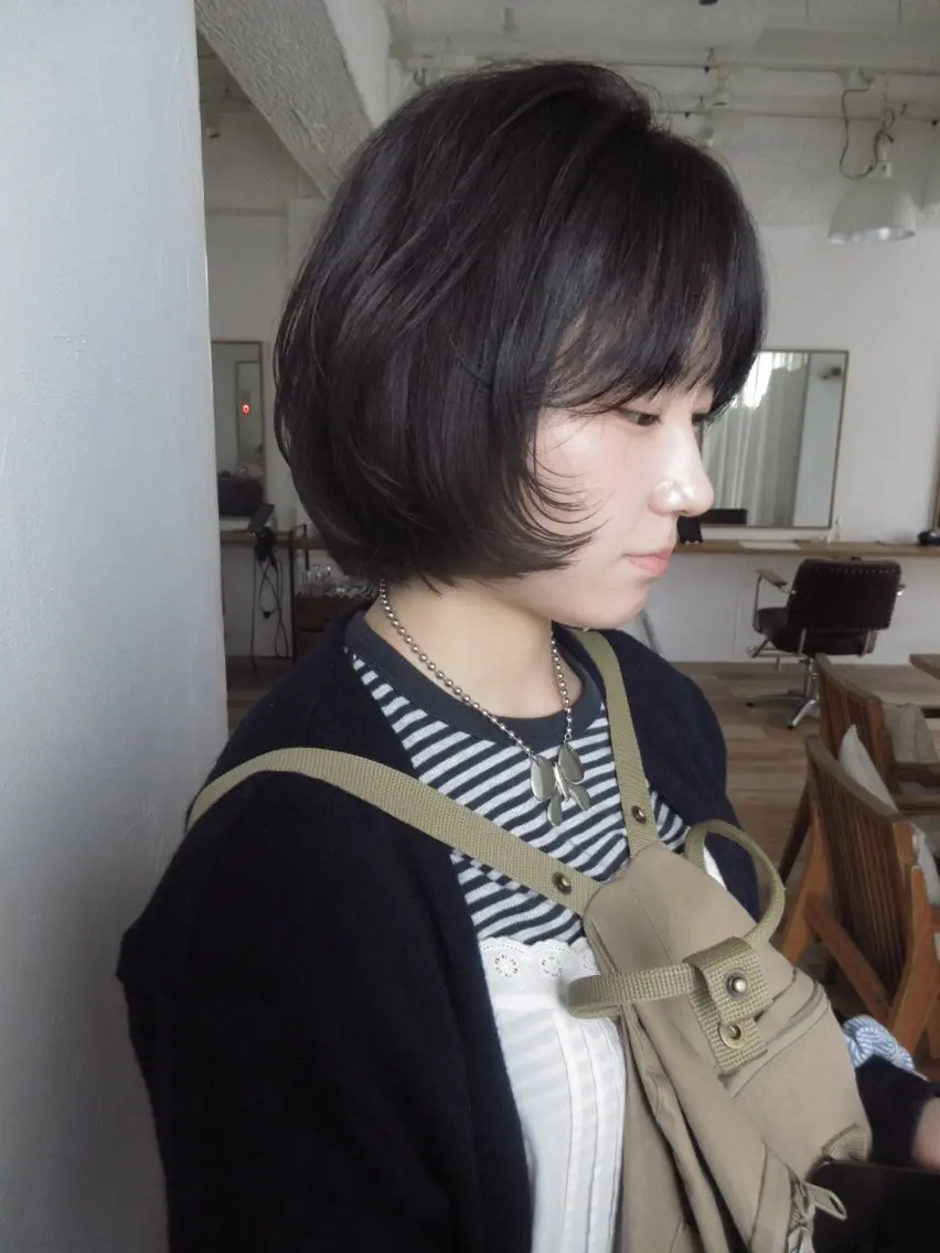 ⭐️人気No.2⭐️前髪カット＋透明感カラー＋AujuaクイックTR(ダメージカットTR付)の写真