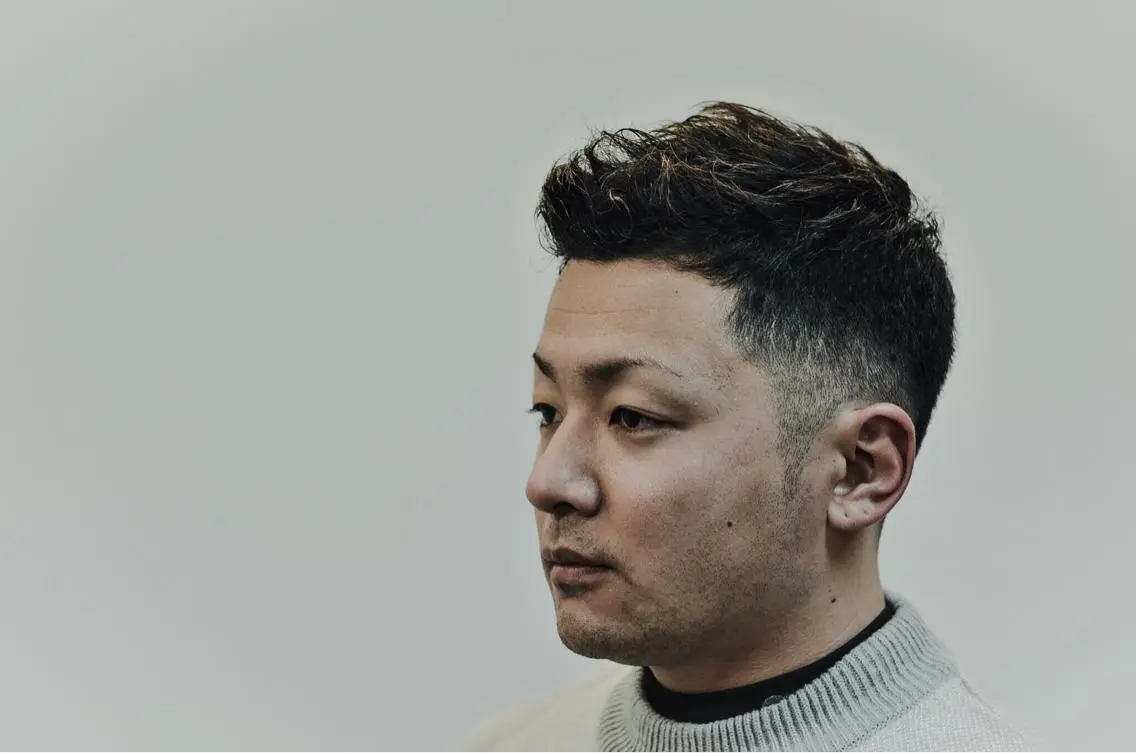 ショート メンズ メンズパーマ 刈り上げ くせ毛 メンズ限定✂️撮影 モデル募集！林 拓実のヘアスタイル