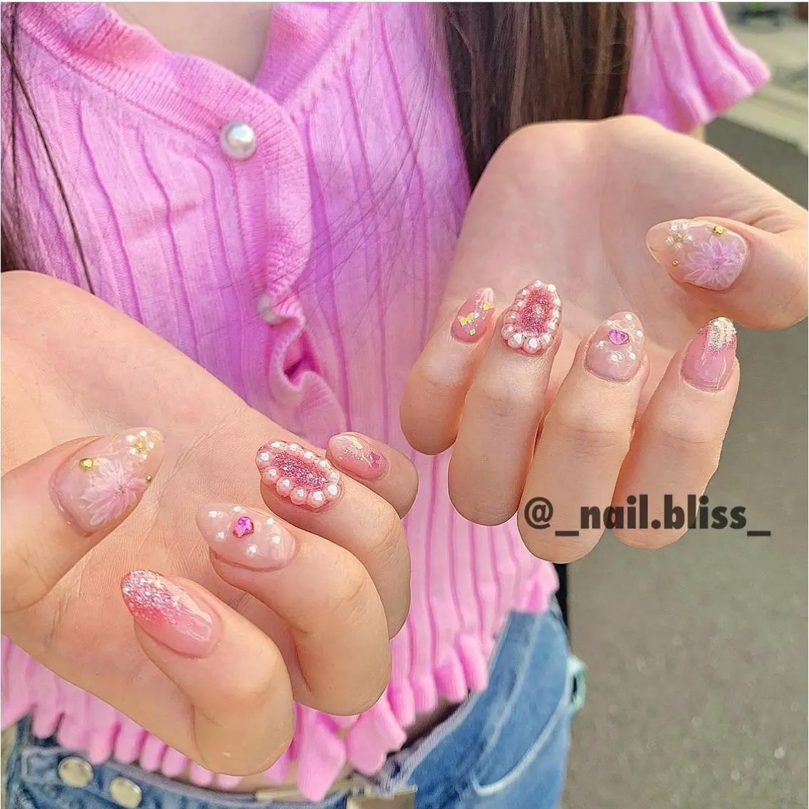 ネイル 成人式 NAIL BLISSのネイルデザイン