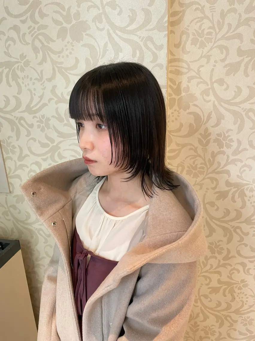 ミディアム 顔まわりレイヤー レイヤーカット ウルフカット ✨似合わせ特化美容師 WILL上村 拳吾のヘアスタイル