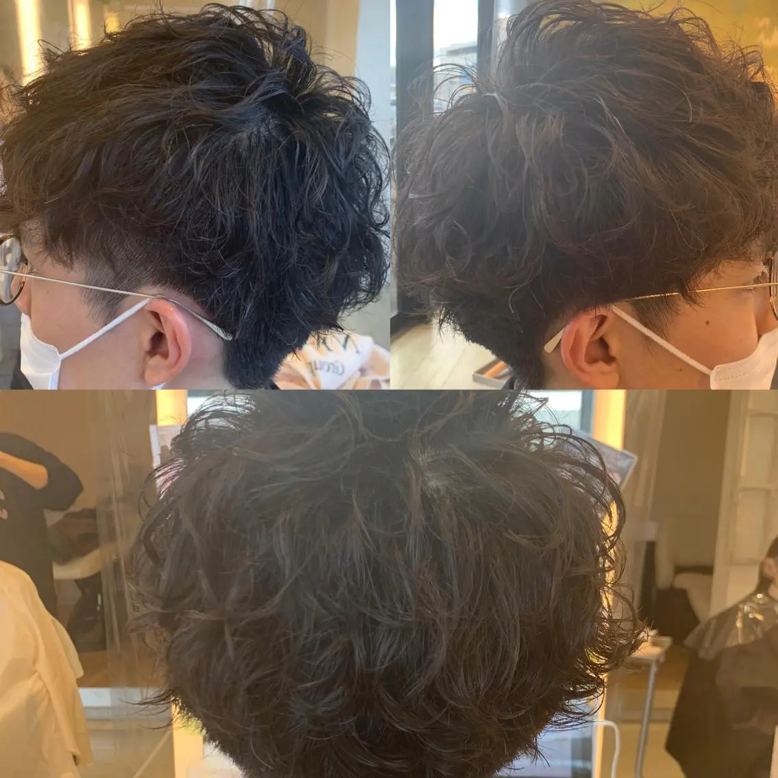 パーマ メンズ カット パーマ メンズパーマレイヤー 西山賢志のヘアスタイル