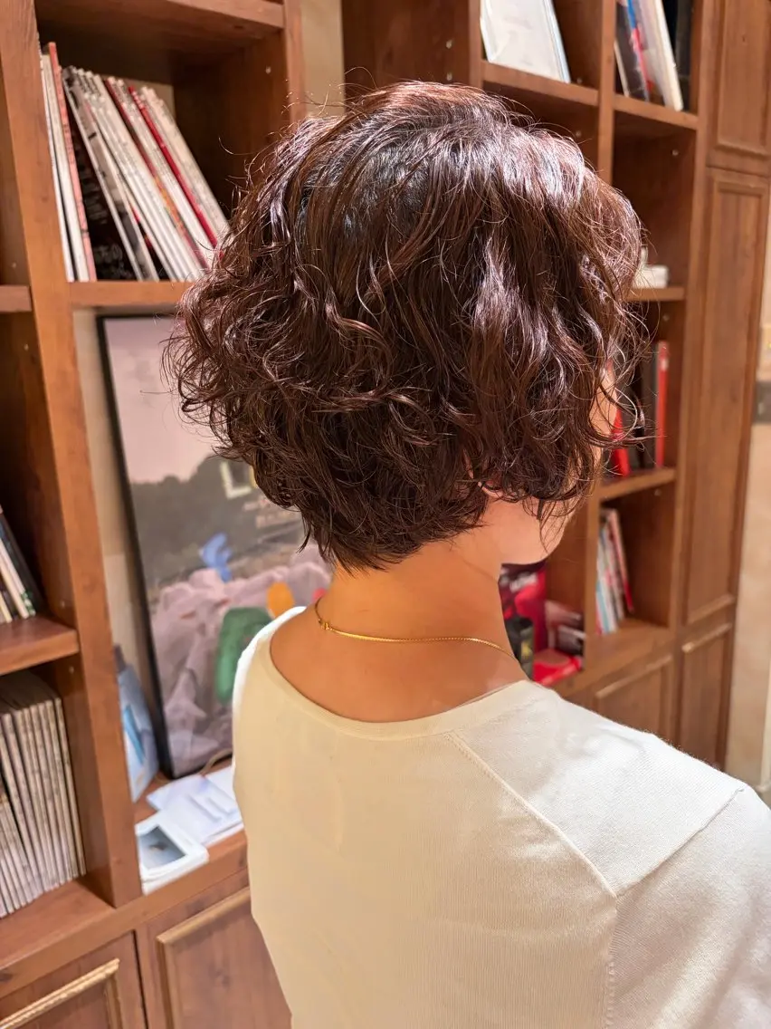 ショート ショートヘア パーマ 銀座/似合わせパーマ /平野枝莉のヘアスタイル