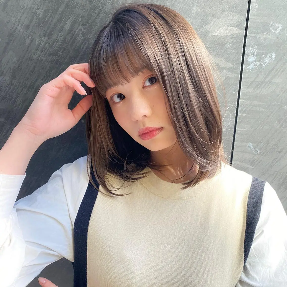 しっとり系トリートメント付 似合わせカット+透明感カラー+3stepシステムトリートメントの写真