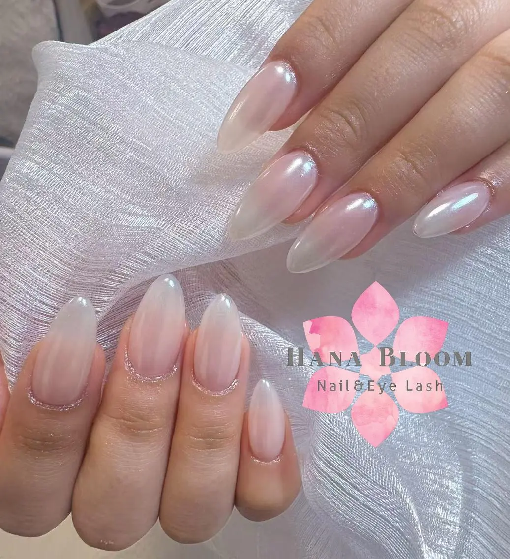 ネイル 長さ出し フットネイル 韓国ネイル マグネットネイル 持ち込み ハンドネイル ハンドケア Hana Bloom Nail Salonのネイルデザイン