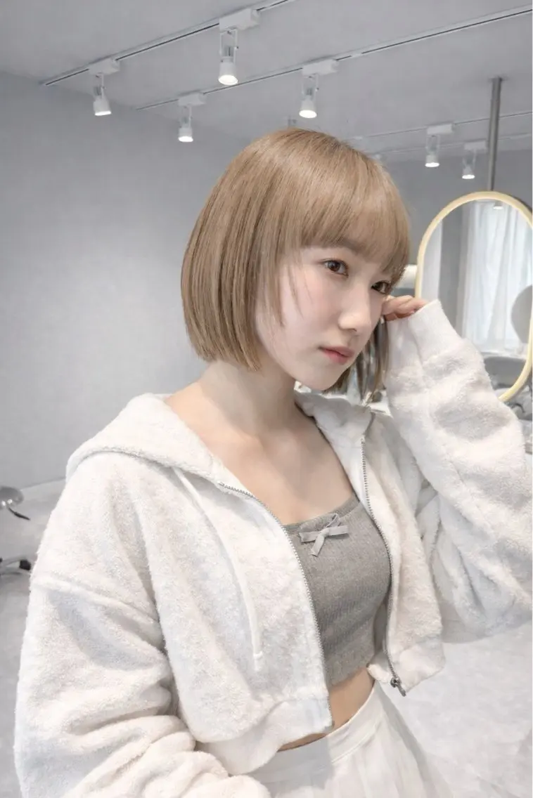 ミディアム ボブ 似合わせno.1💎 韓国ヘア特化まなかのヘアスタイル