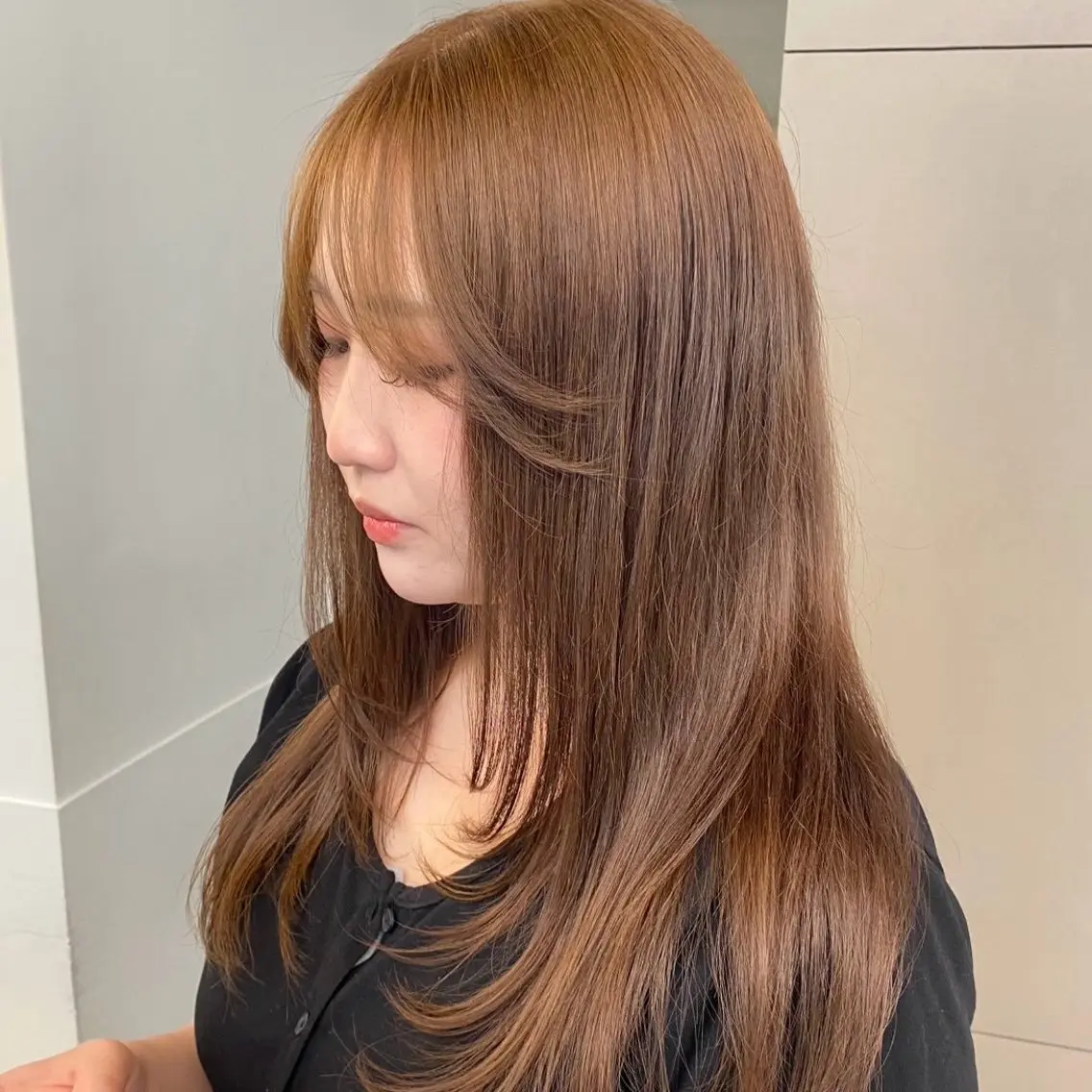 ロング カラー ヘアカラー トリートメント あやか🩰 カラーモデル/栄のヘアスタイル