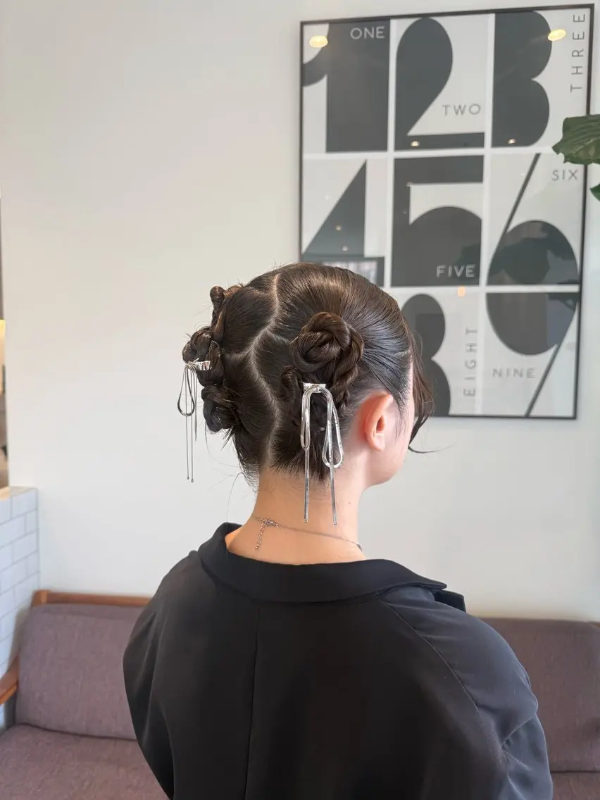 🩰【ライブ、推し活】崩れにくいかわいいヘアアレンジ୨୧【早朝可】の写真