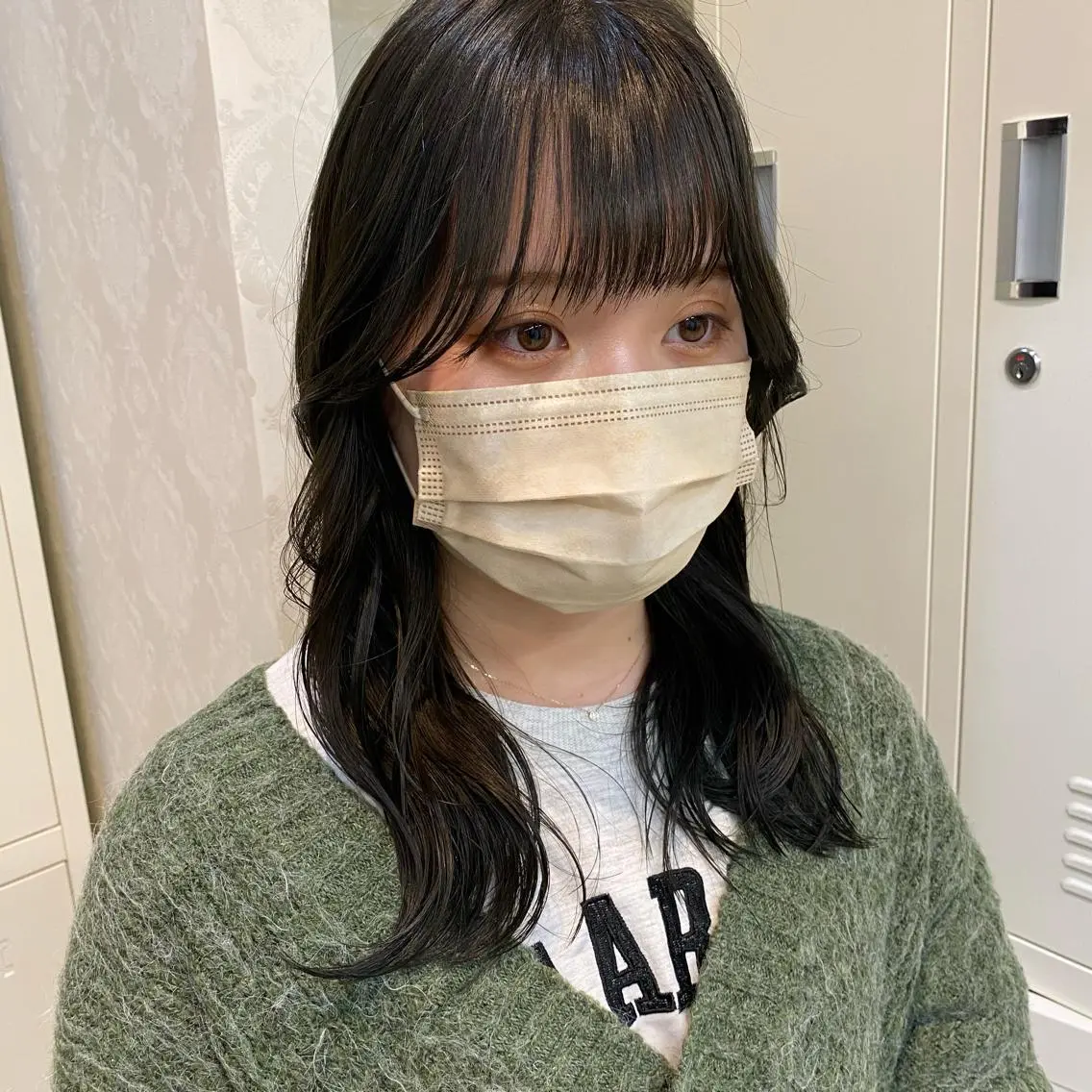 セミロング ボブ 似合わせカット 小顔カット ココロ☀️ CLUTCH天王寺店のヘアスタイル