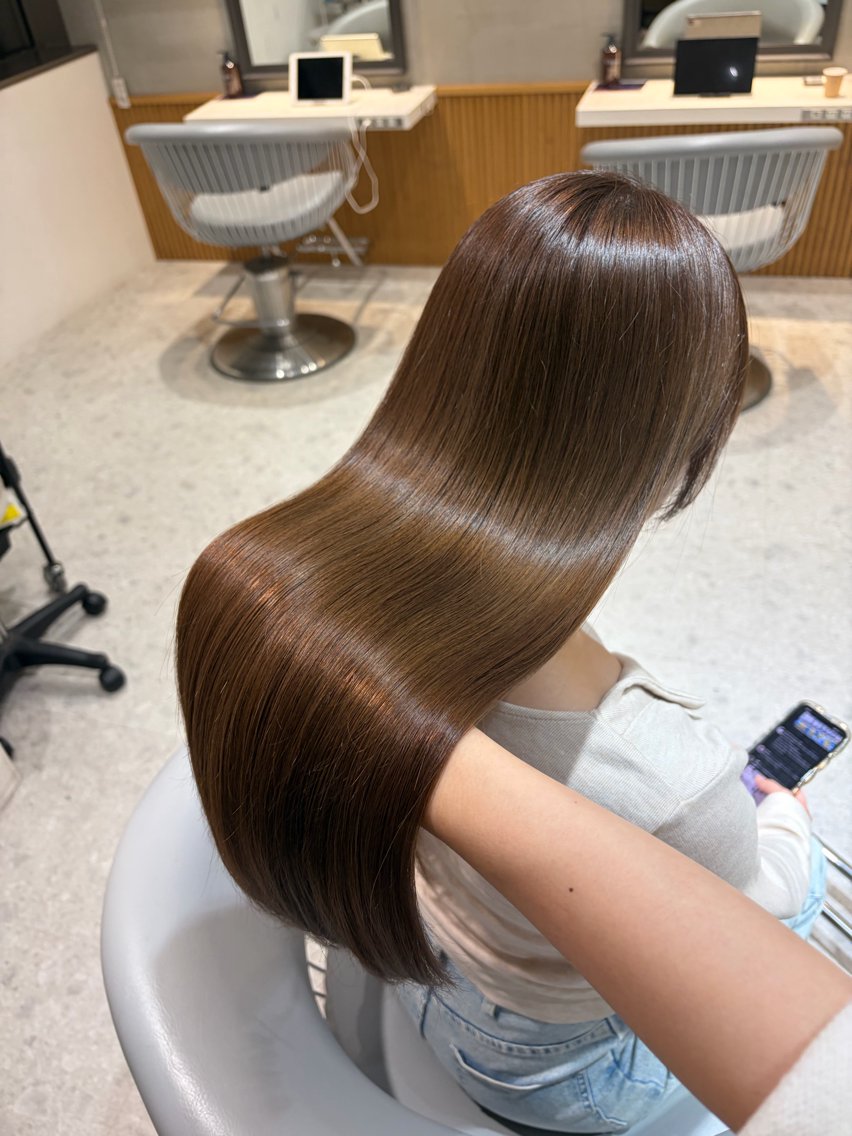 ロング カラー カット ヘアカラー トリートメント ヘアセット/レイヤー 秋カラー/はるかのヘアスタイル