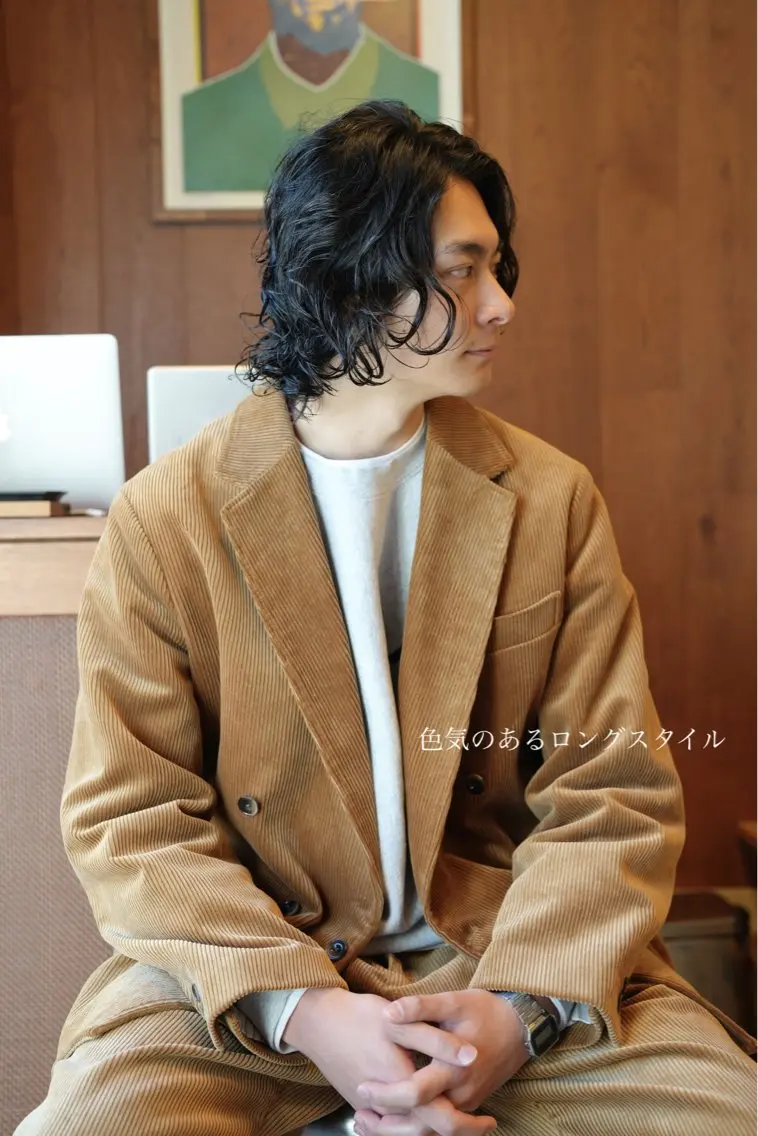 メンズ カット パーマ メンズパーマ いしだ りょうのヘアスタイル
