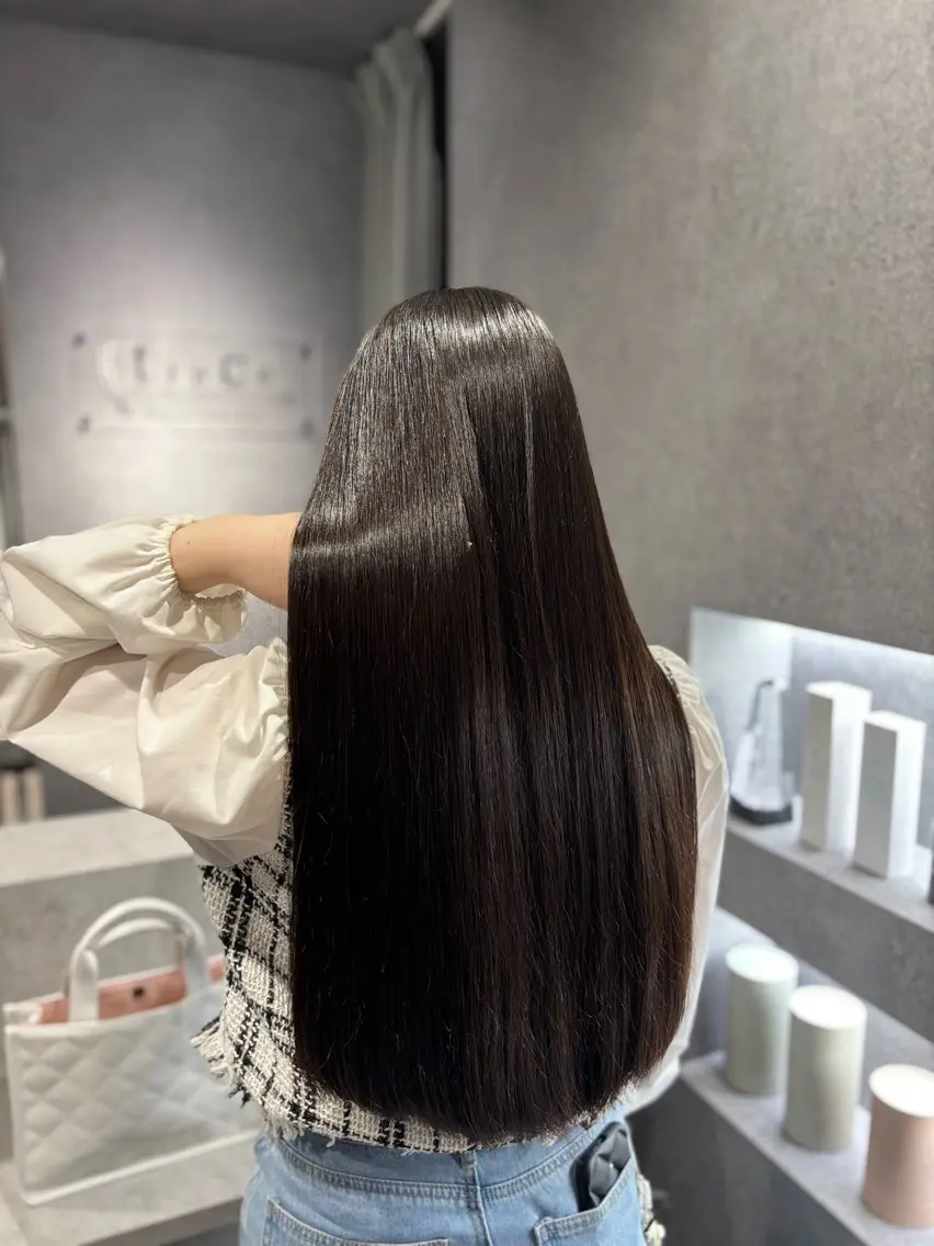 ロング カット 縮毛矯正 トリートメント little 小濱彰太のヘアスタイル
