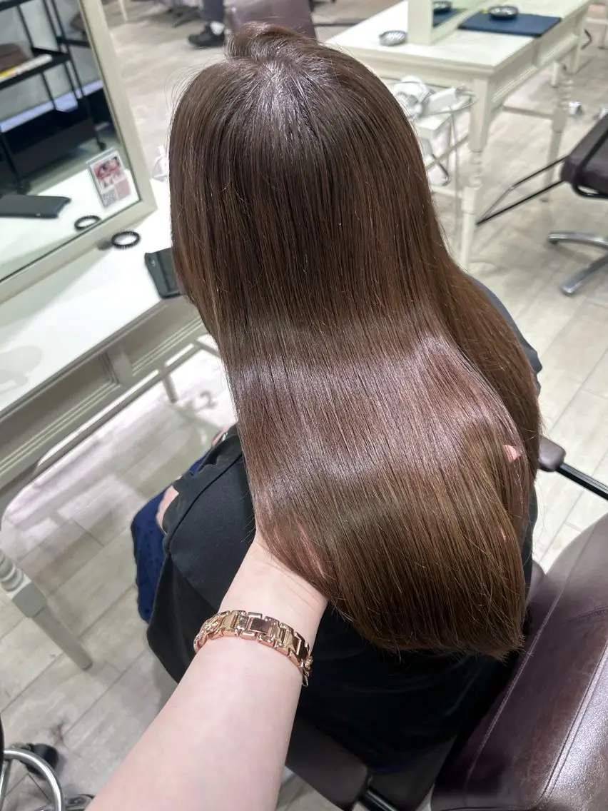 ロング 久留米韓国ヘア 【女性限定】のじよのヘアスタイル