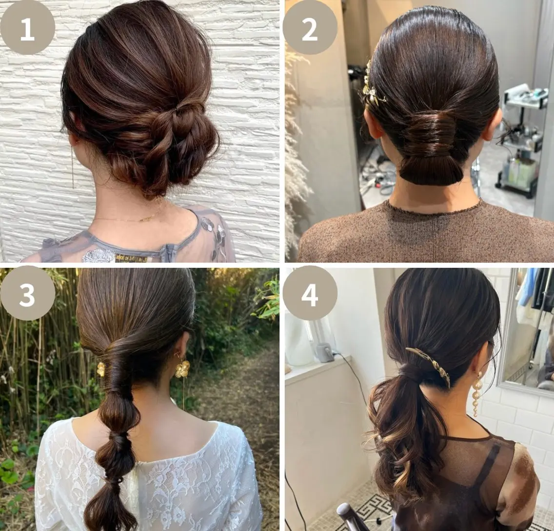 【4種類の中から選ぶヘアセット】snsお写真可能な方(後ろ姿)💡の写真