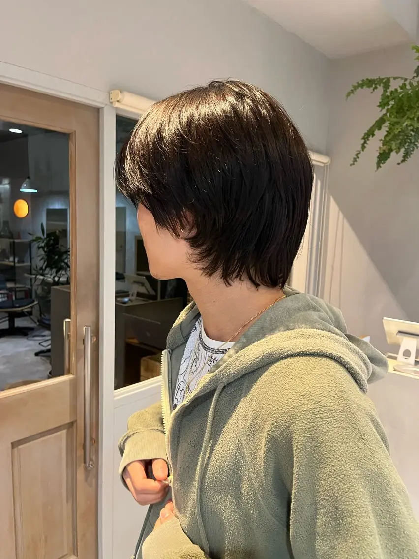 カラー メンズ メンズハイライト ブラウンカラー ハイライトカラー イトノ リュウのヘアスタイル