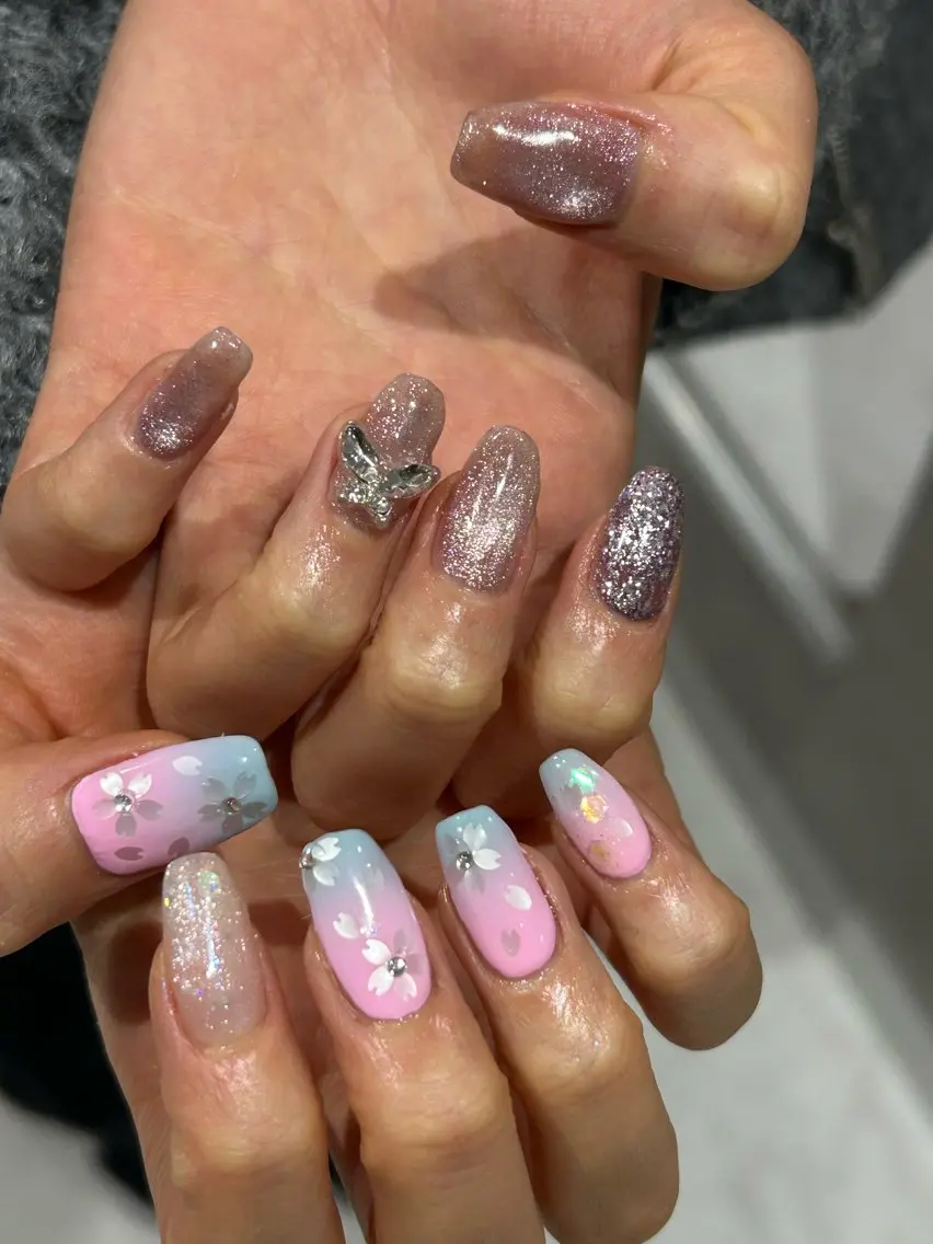 ネイル 桜ネイル 大山 なつみのネイルデザイン