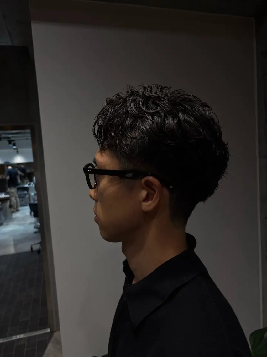 パーマ 槇野　皓介 fiffthパーマのヘアスタイル