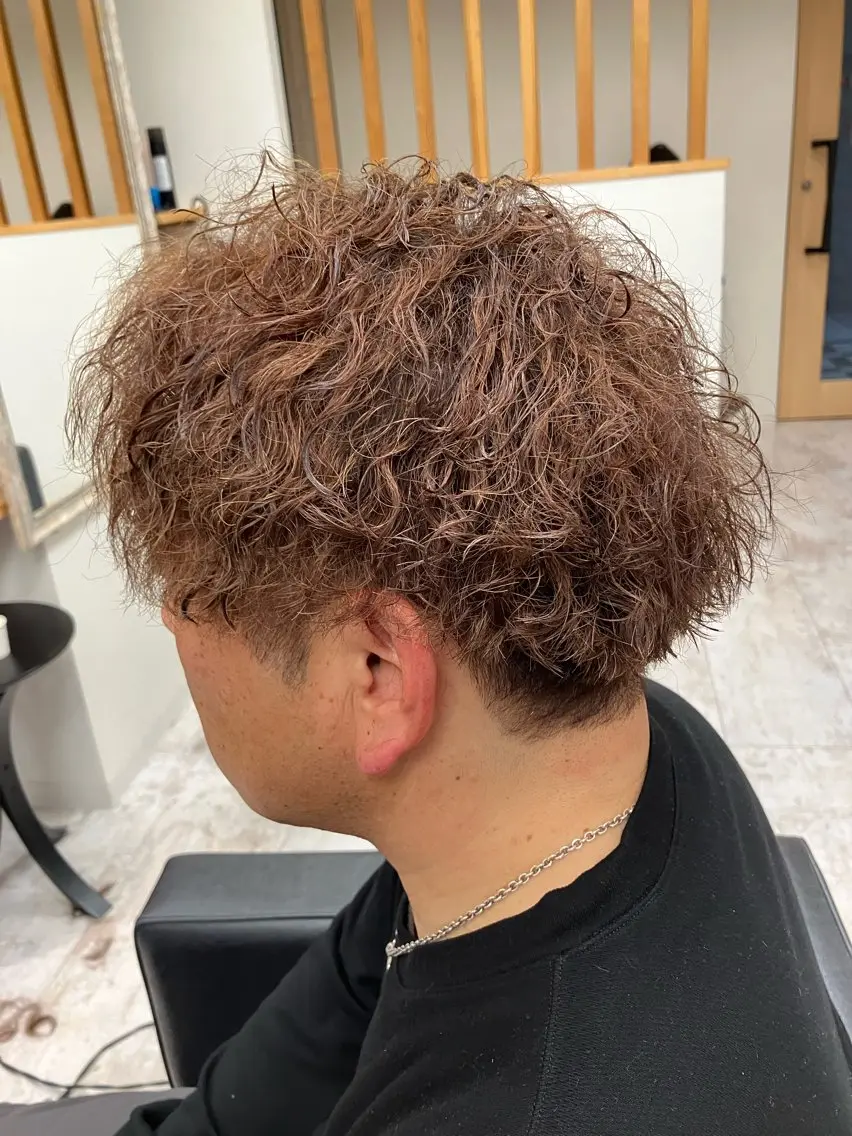 パーマ メンズ カット パーマ メンズ特化/パーマ/ フェードWATARUのヘアスタイル