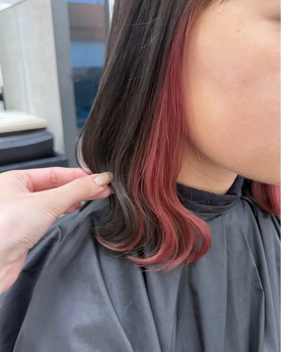 ミディアム ヘアカラー トリートメント GiseL 博多 ほのかのヘアスタイル