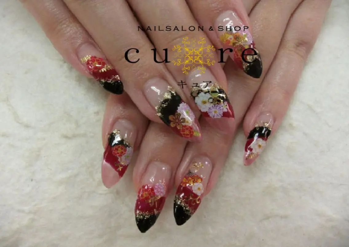 セミロング ネイル ネイルサロン Cureのネイルデザイン