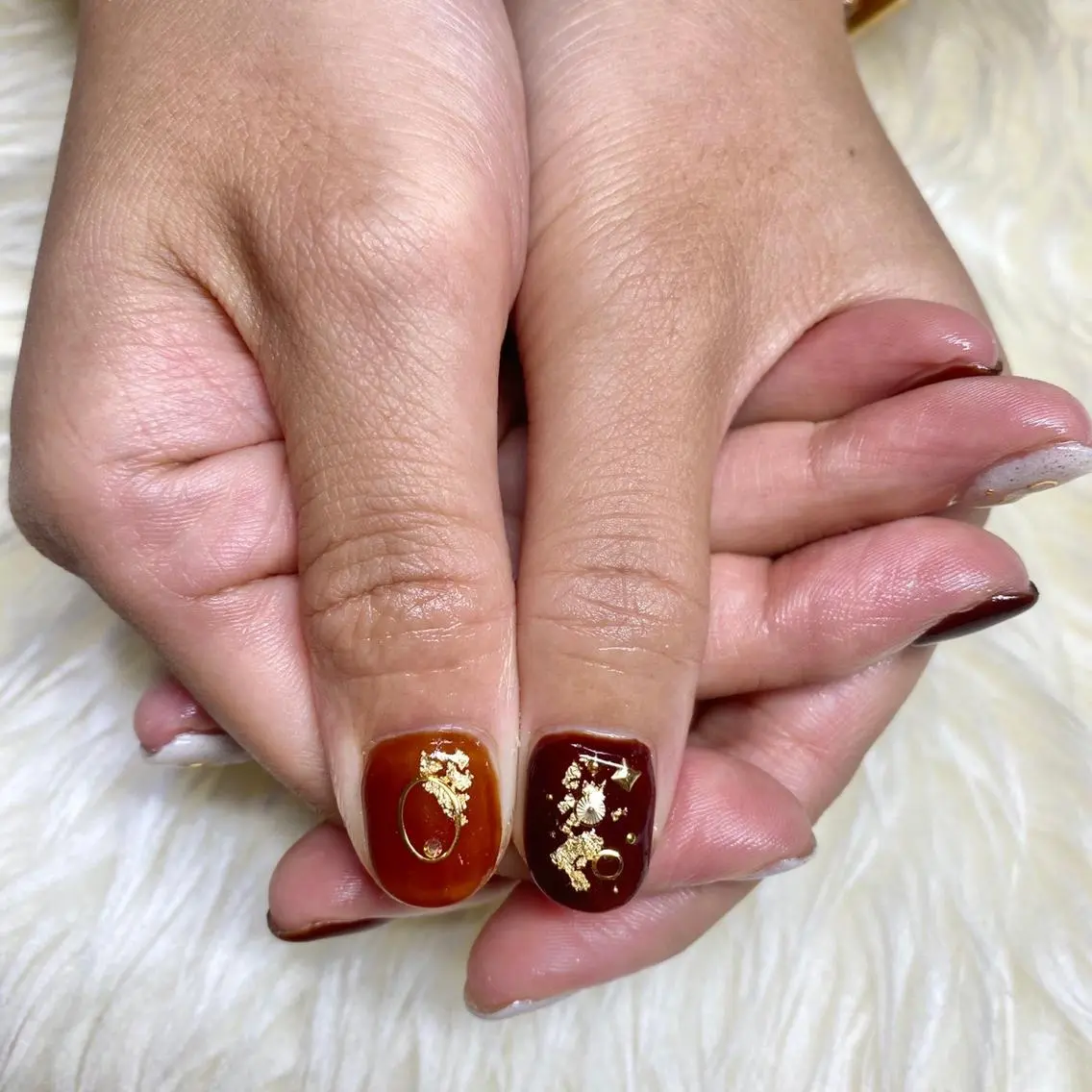 ネイル べっ甲ネイル ハンドネイル Nail&eye Belire 新宿のネイルデザイン