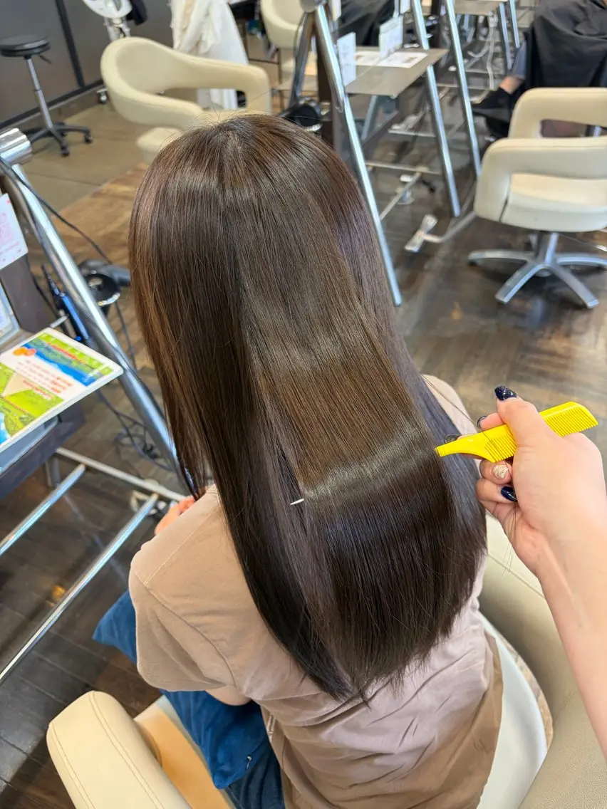 ロング カット ヘアカラー <髪質改善>河野 🍑AVANCE.のヘアスタイル