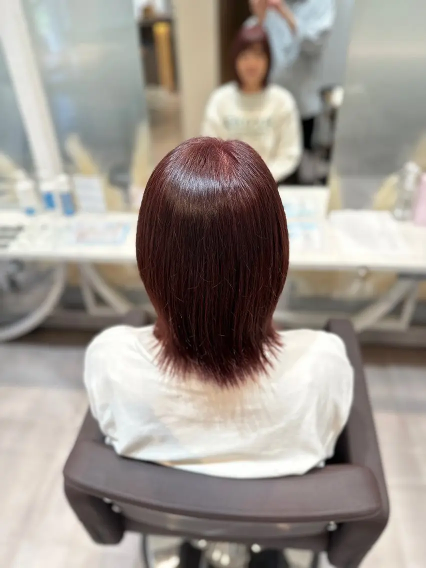 ショート カラー ヘアカラー トリートメント 長崎 洋平のヘアスタイル