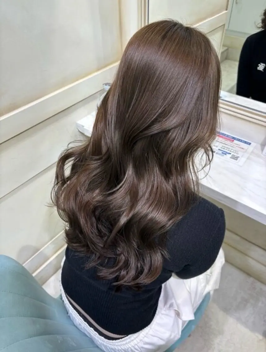 カラー ヘアカラー トリートメント 透明感ツヤカラー/ ゆうな💙のヘアスタイル