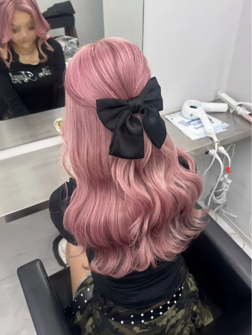 ロング カラー ピンク🎀/ベージ ュ🧸🥞/ユウキのヘアスタイル