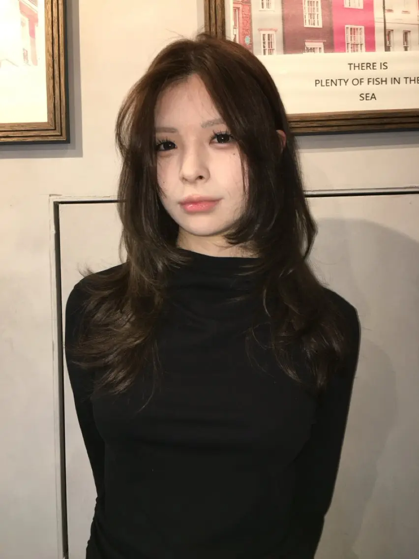 セミロング カット ヘアカラー トリートメント 浅沼 伸昌のヘアスタイル