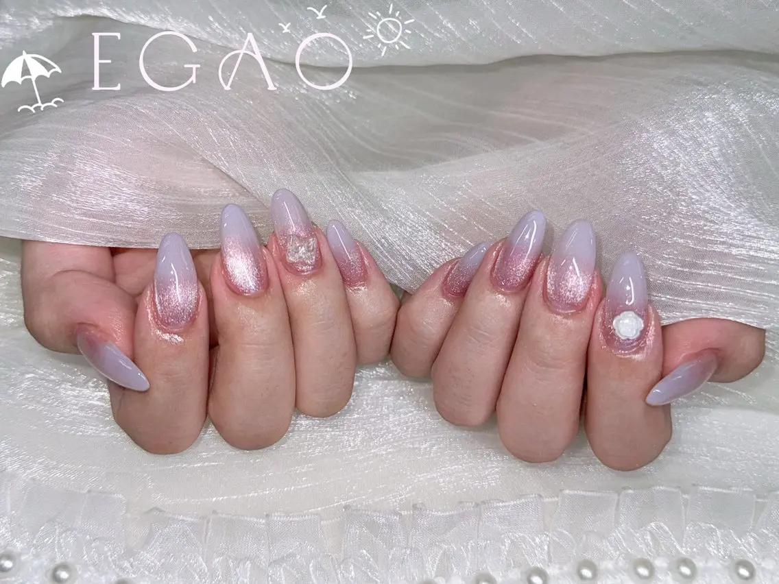 ネイル アートネイル フットネイル フレンチネイル ジェルネイル グラデーション ハンドネイル EGAO NAIL 錦糸町店のネイルデザイン
