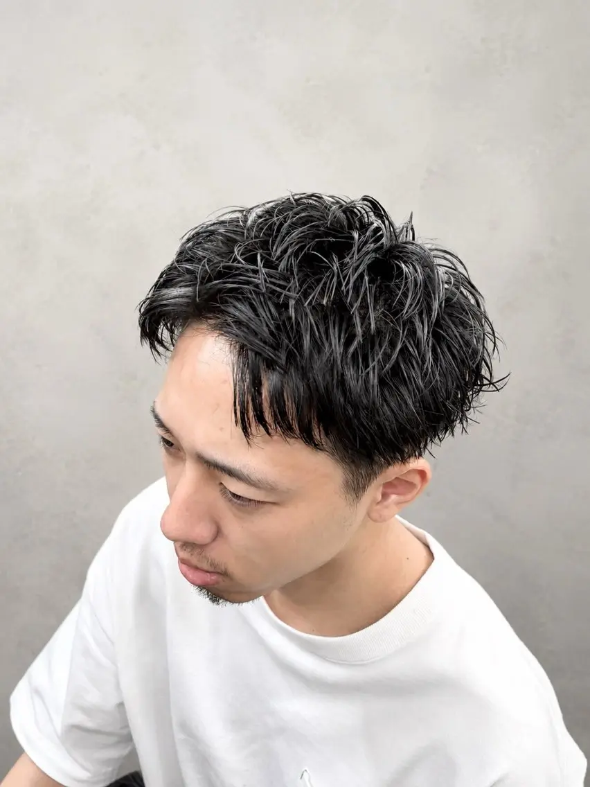 ショート パーマ メンズ 【メンズ特化】 横浜美容師kuのヘアスタイル