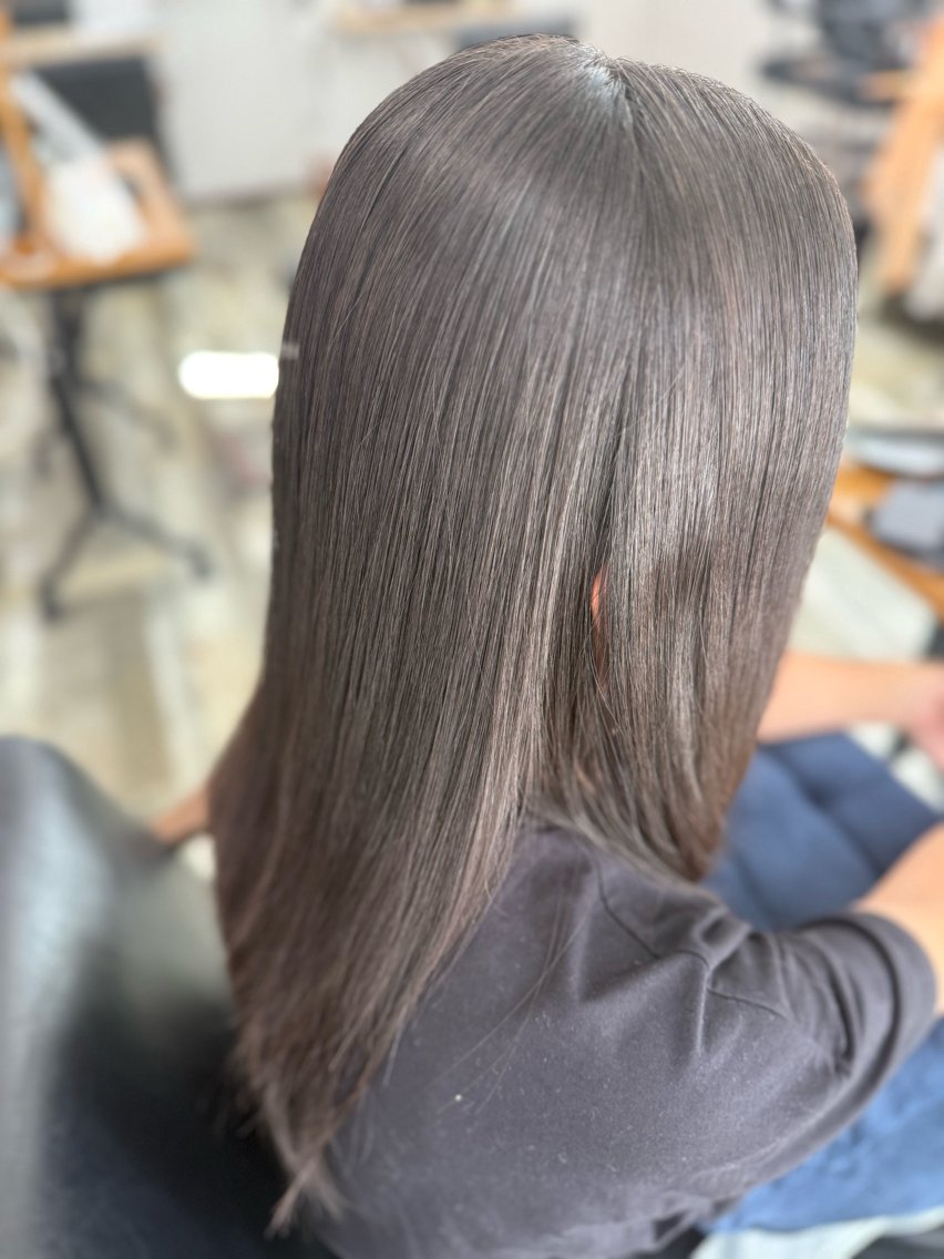ロング カット 縮毛矯正 WAVE/中西 広人のヘアスタイル
