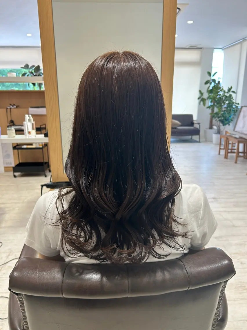ロング カラー ブラウンカラー 透明感カラー Hattori Ryukiのヘアスタイル
