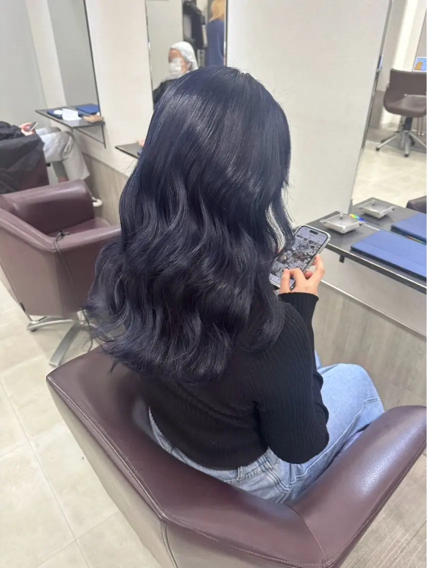 ロング カラー Maia🦋 博多 透明感カラーのヘアスタイル