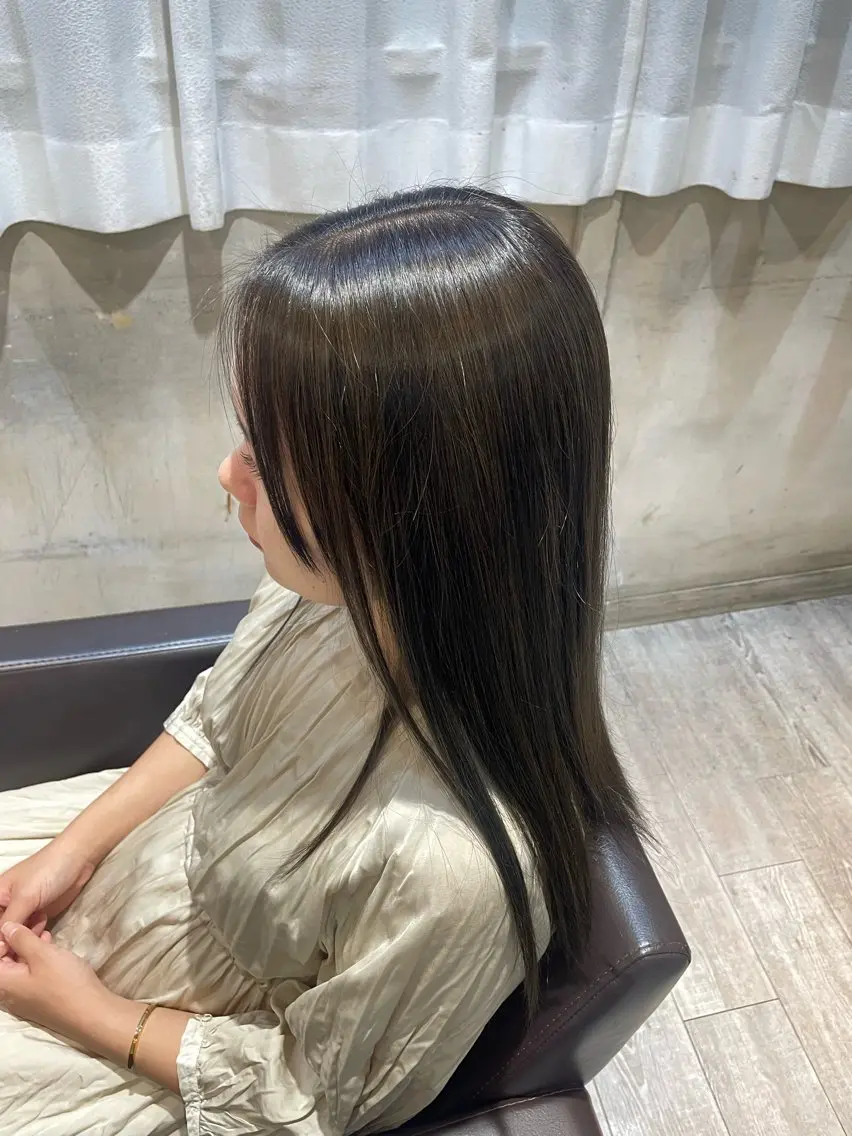 セミロング カラー Lutia 新宿 髪質改善/アカリ🎀のヘアスタイル