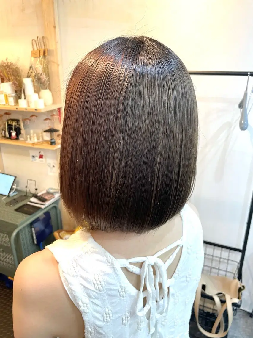 ショート カラー ボブ トリートメント カット ヘアカラー トリートメント 水素トリートメント／ 髪質改善/ナカノメのヘアスタイル