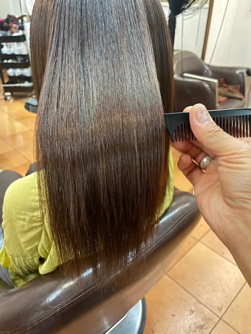 ロング カット トリートメント 吉村幸重🌈髪質改善 /抗がん剤治療カットのヘアスタイル