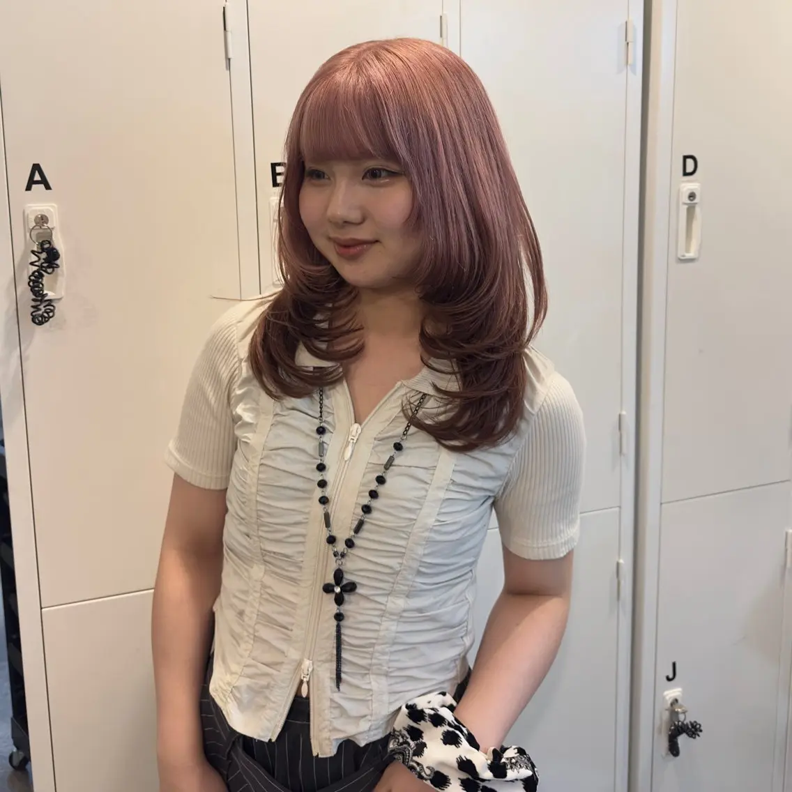 ミディアム カラー ヘアアレンジ カット ヘアカラー makoto / 韓国風ヘア🎀🪄︎のヘアスタイル
