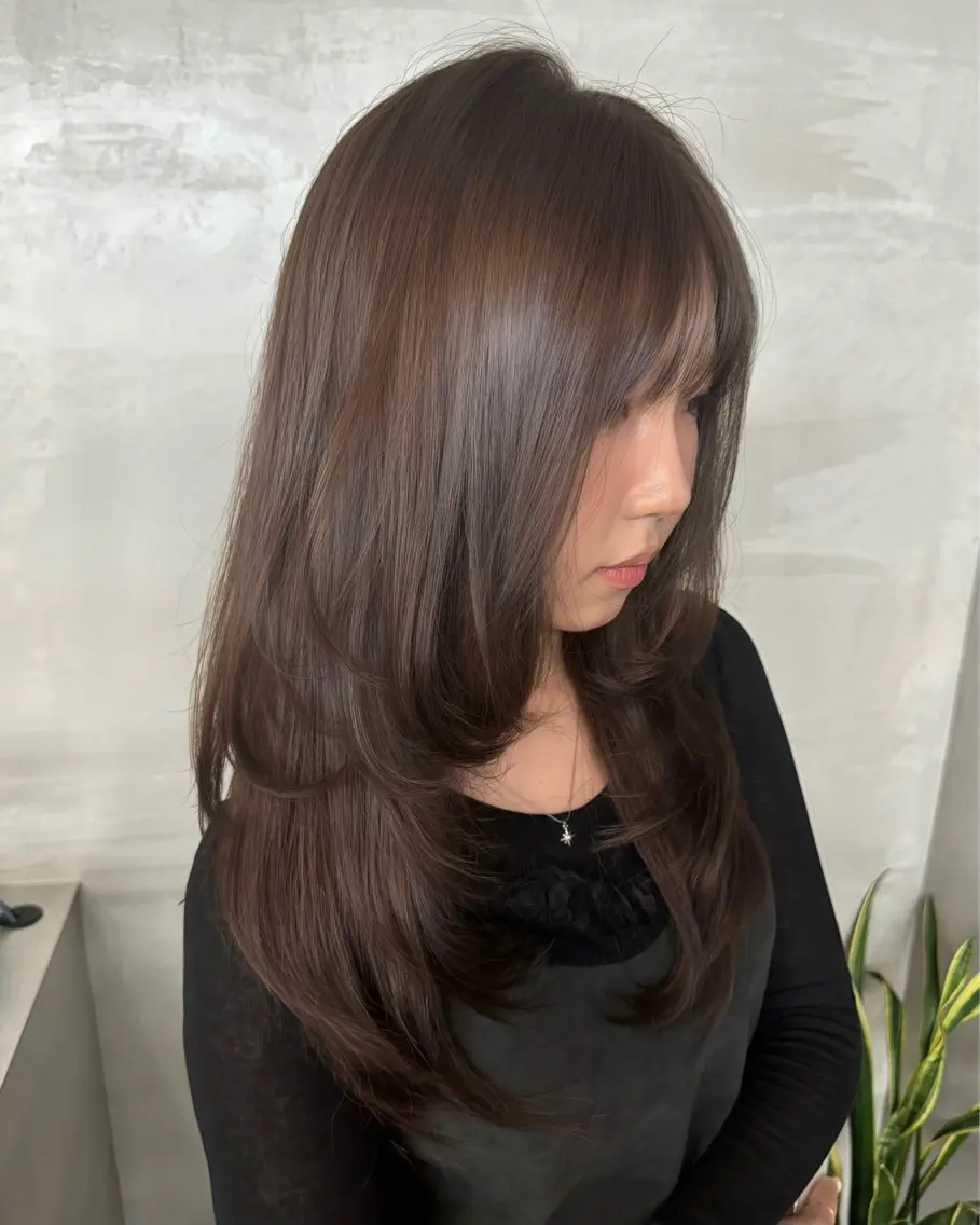 ロング カラー ヘアカラー トリートメント Anna / TWINのヘアスタイル